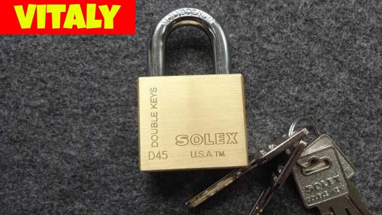 (1022) Vitaly's Strange Solex DOUBLE Lock – BosnianBill's LockLab