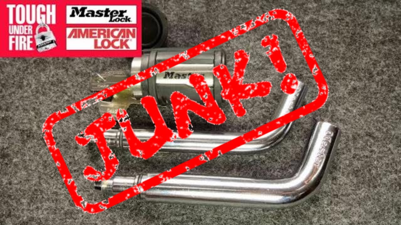 (1029) Master Lock's Tow Bar Lock (JUNK!) – BosnianBill's LockLab