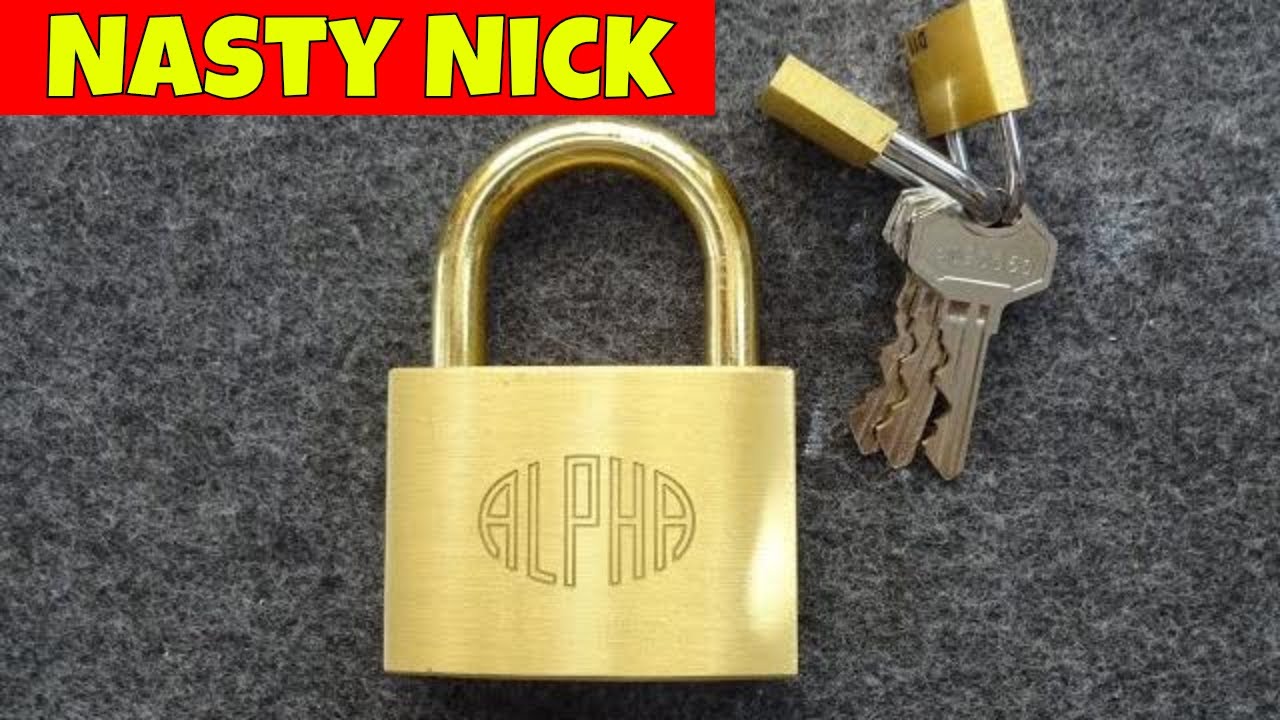 (1051) Nasty Nick's Alpha Padlock – BosnianBill's LockLab