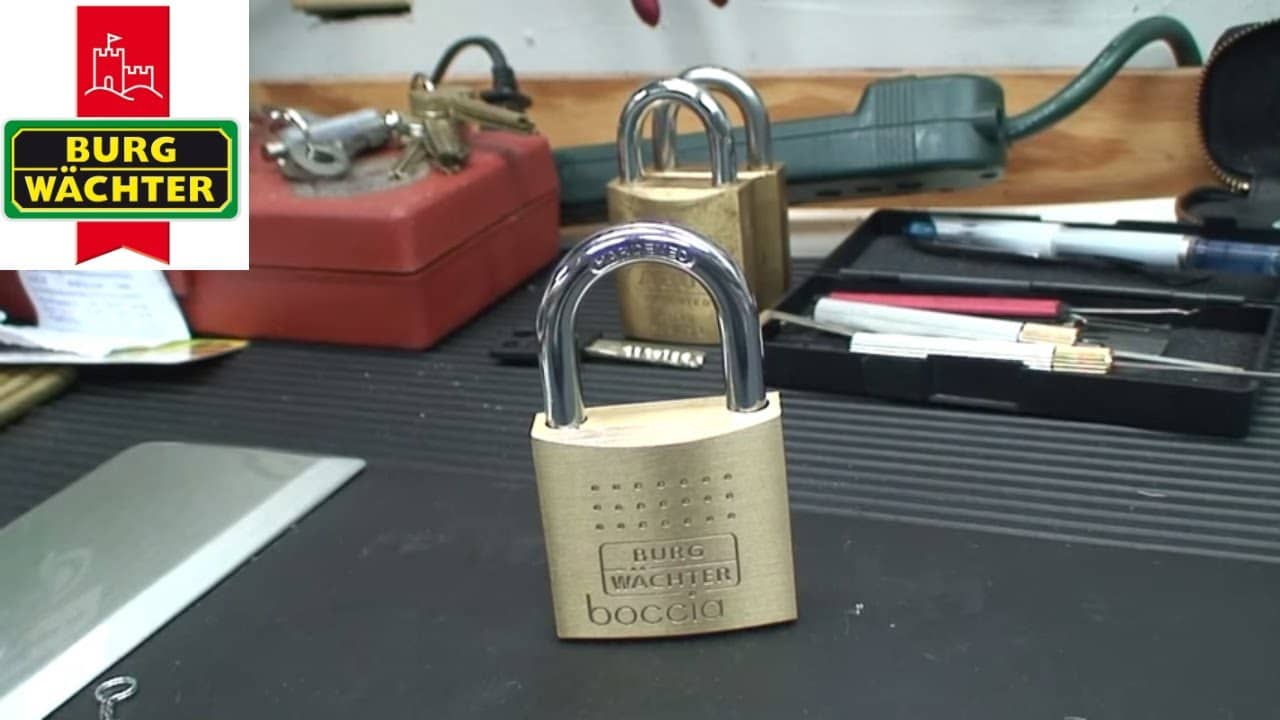(11) Burg Wachter Boccia 450 50 Dimple Padlock Bumped – BosnianBill's LockLab
