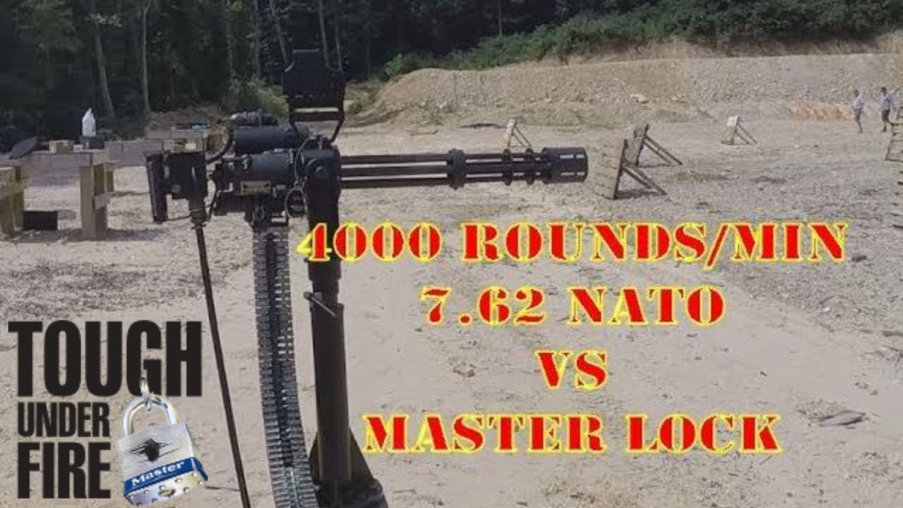 (1129) Minigun & Grenade vs Master Lock (FUN!) – BosnianBill's LockLab