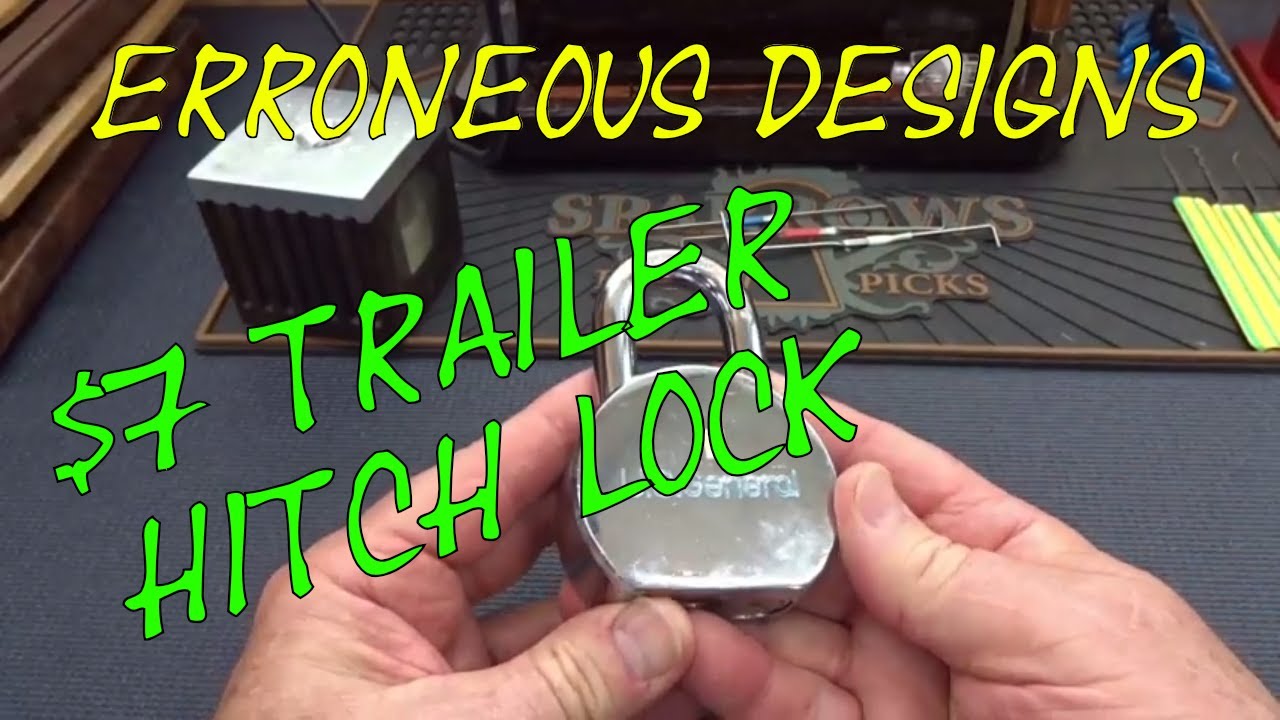 (1287) Whipped: Erroneous Designs $7 Trailer Hitch Lock – BosnianBill's LockLab