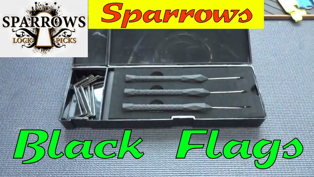 (1312) Review: Sparrows Black Flag Dimple Picks & Munitions Pins – BosnianBill's LockLab