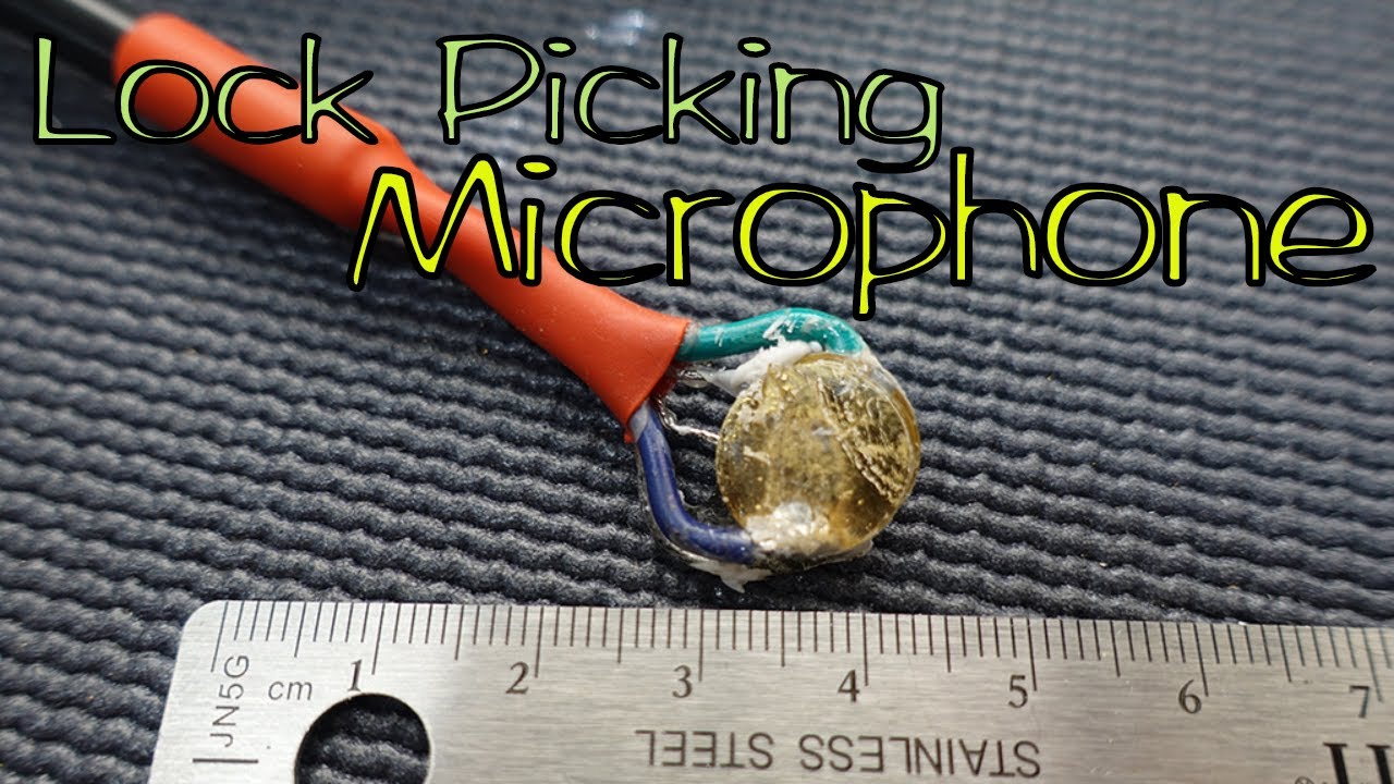(1338) Experiment: Piezo Crystal Lock Picking Microphone – BosnianBill's LockLab
