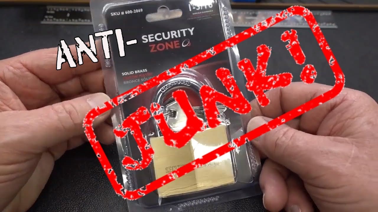 (1412) (Anti) Security Zone Padlock BosnianBill's LockLab