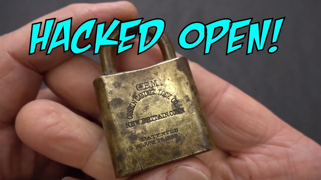 (1460) Antique Gem Padlock by Corbin Cabinet Locks – BosnianBill's LockLab