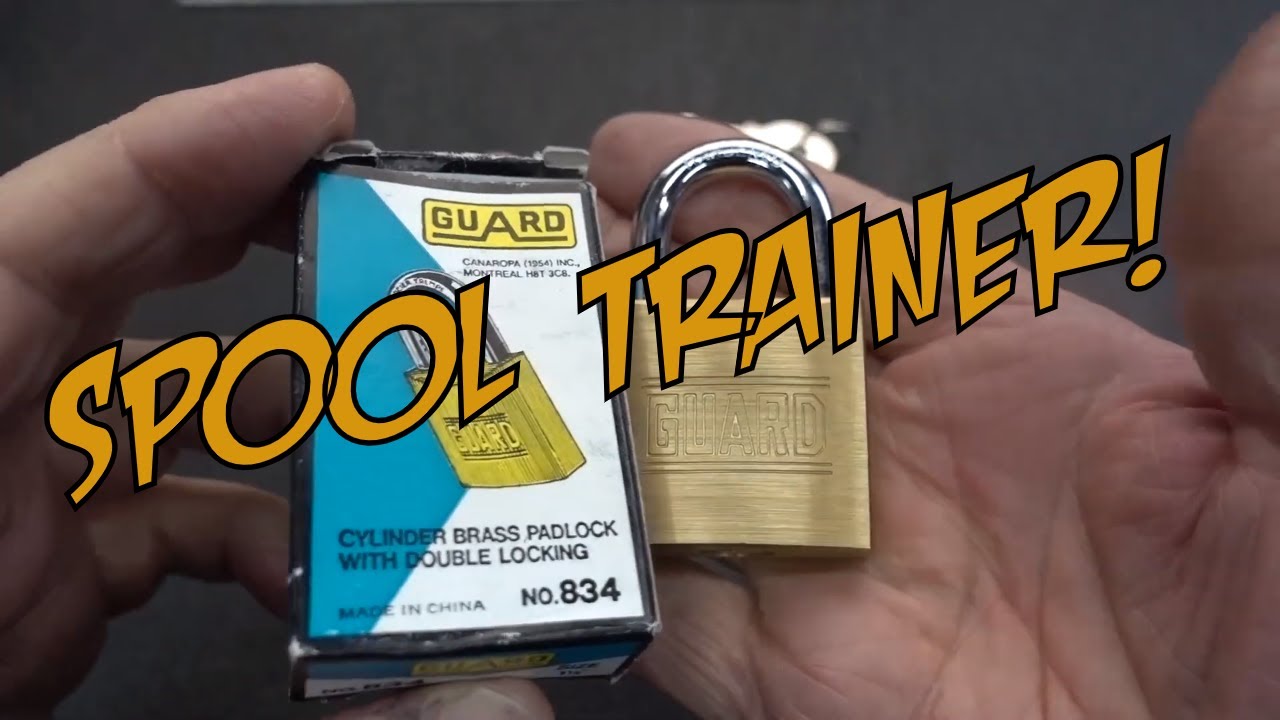 (1476) Guard Padlock CHEAP Spool Training Lock – BosnianBill's LockLab