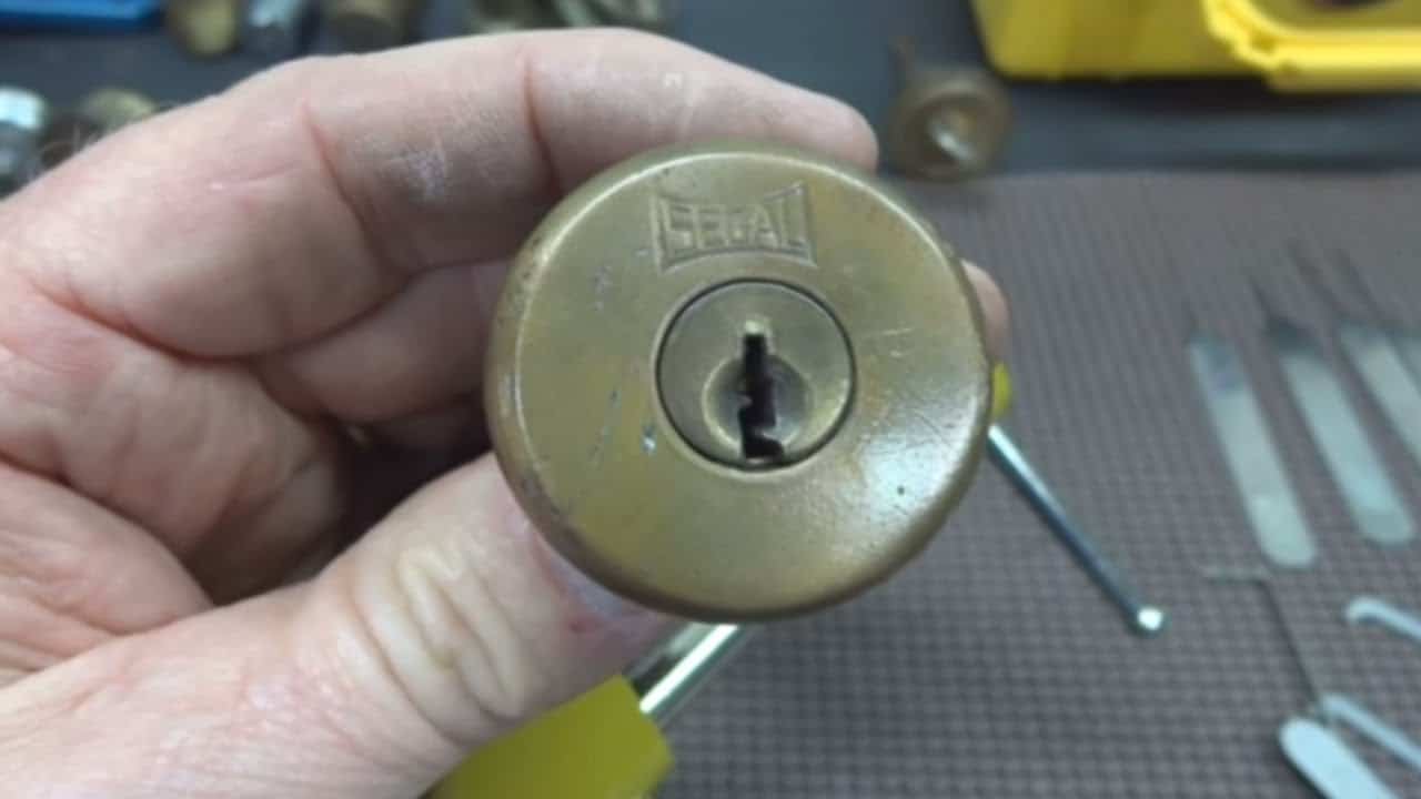 (148) Antique Segal Rim Cylinder SPP'd – BosnianBill's LockLab