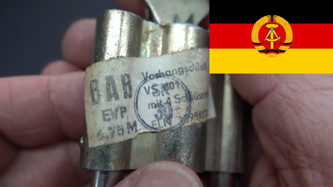 (1483) Antique East German BAB Padlocks (LIKE NEW!) – BosnianBill's LockLab