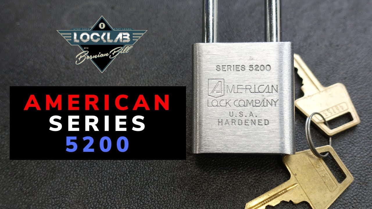 (1627) American Series 5200 Padlock Picked – BosnianBill's LockLab