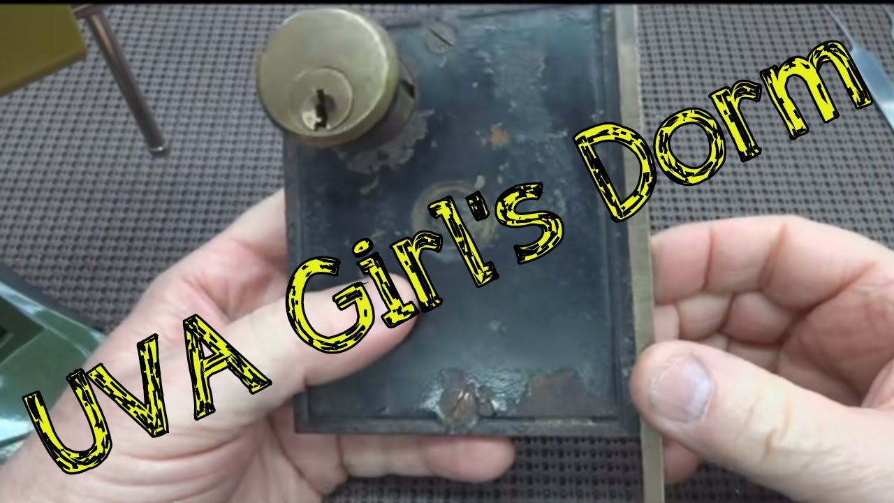 (163) Antique Dorm Lock from University of Virginia Picked Open & Gutted – BosnianBill's LockLab