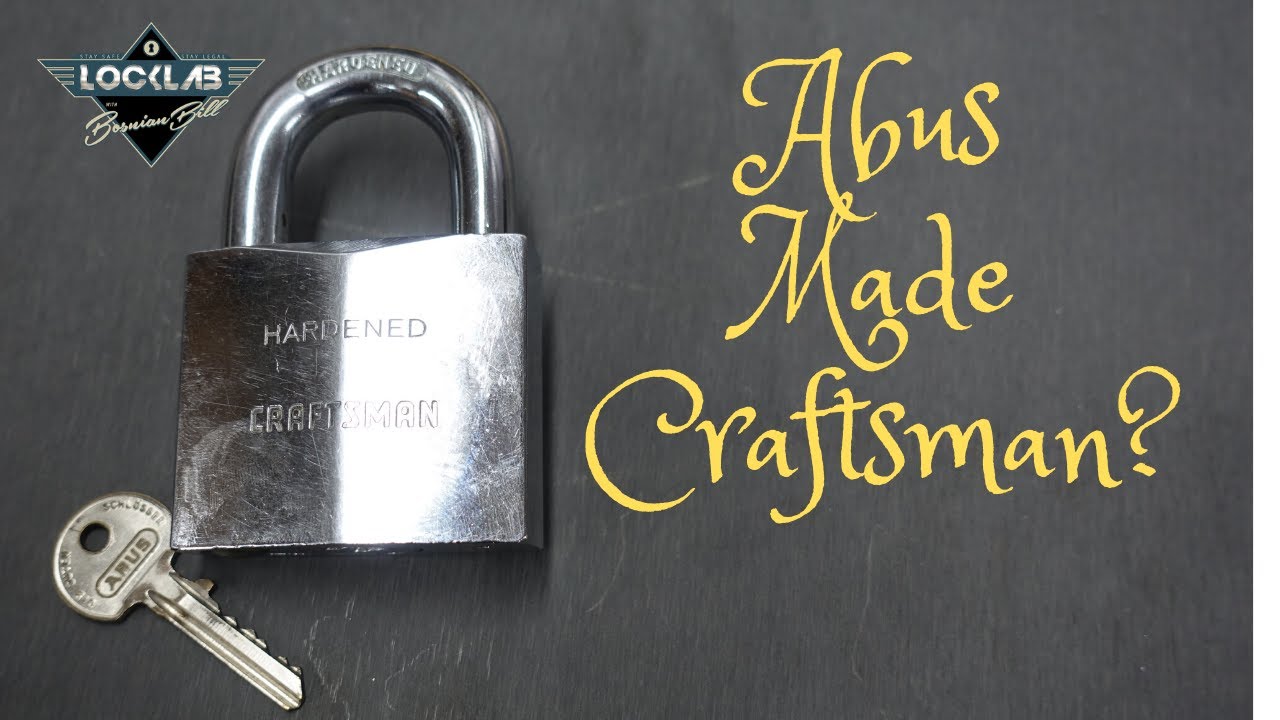 (1707) Craftsman Padlock Made in Germany by Abus! – BosnianBill's LockLab