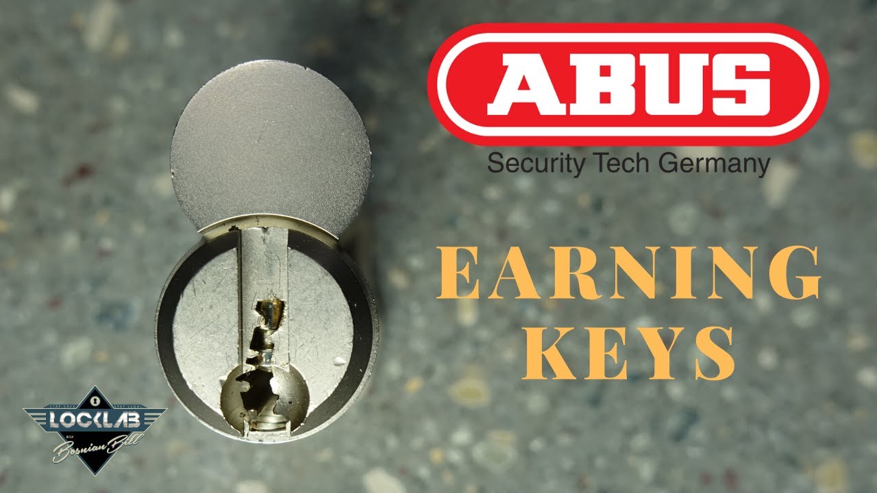 (1713) Abus Paracentric Core Picked for Keys – BosnianBill's LockLab