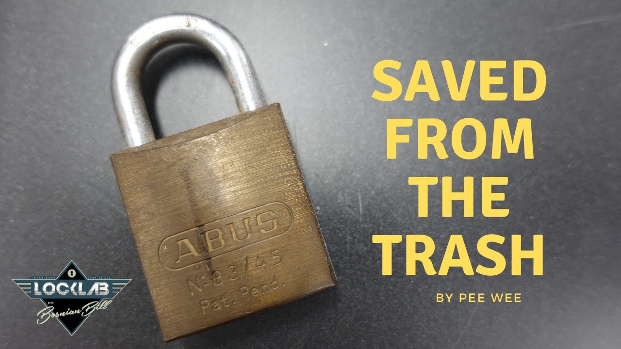 (1715) Abus 83 Saved From the Trash Pile – BosnianBill's LockLab