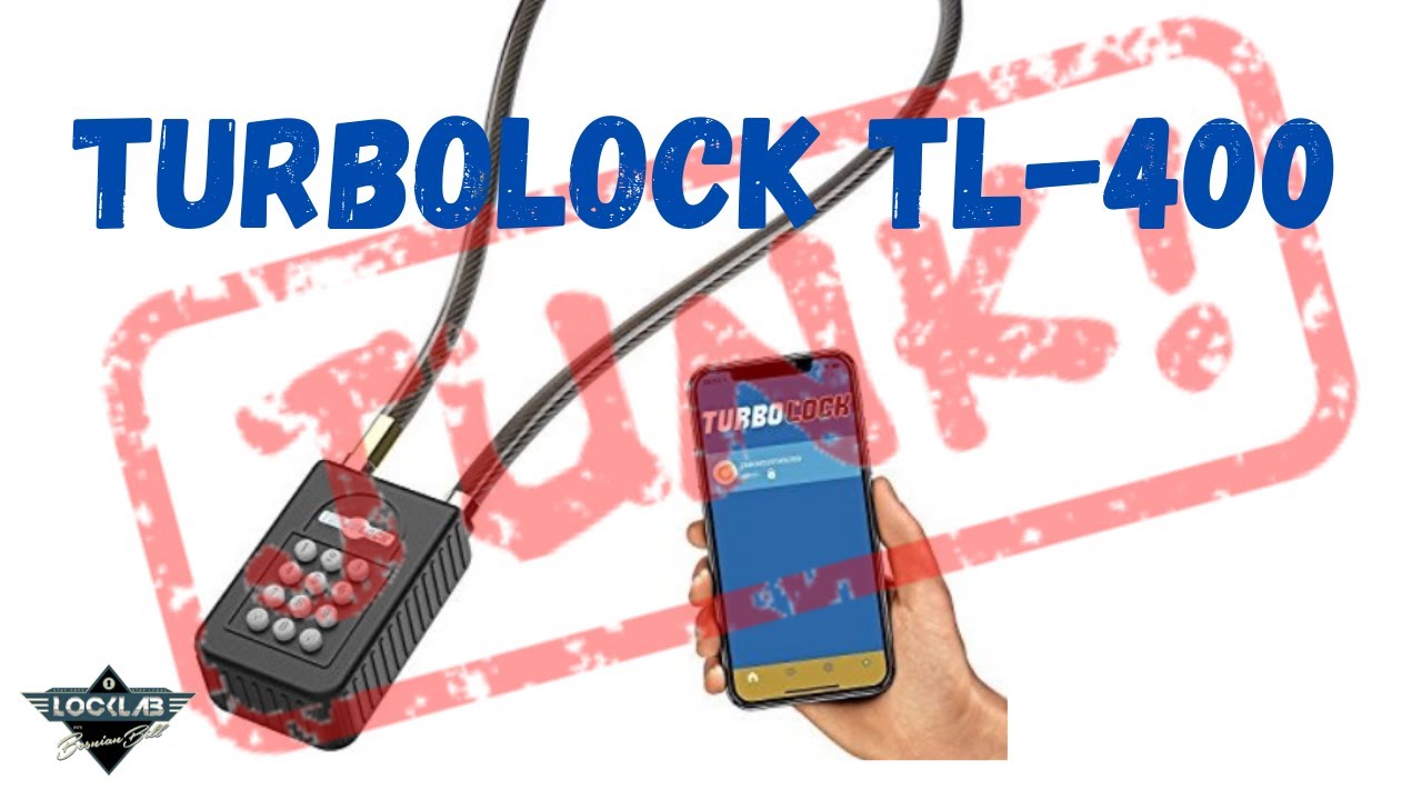 (1721) TurboLock TL-400 Bluetooth Bike Lock (JUNK!) – BosnianBill's LockLab