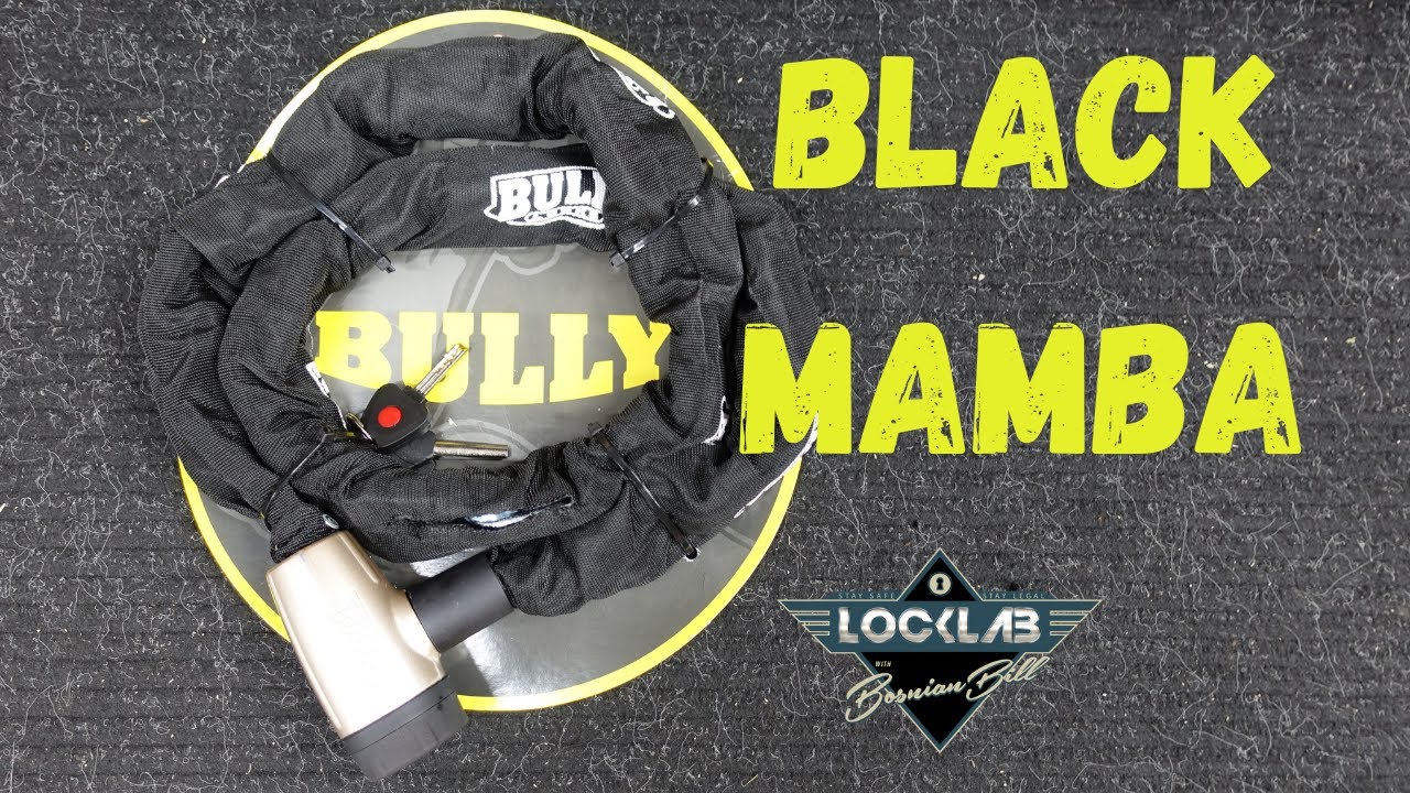 (1724) Bully Locks Black Mamba Bike Lock – BosnianBill's LockLab