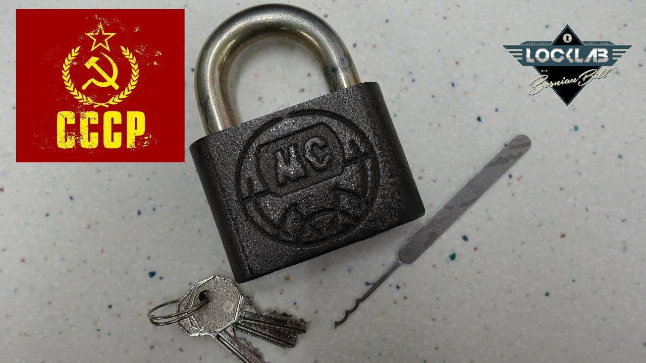 (1773) Russian MC Hammered Padlock – BosnianBill's LockLab