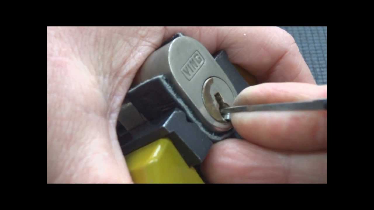 (265) Ving Oval Picked Open & Gutted (Duction's Trick Lock…) – BosnianBill's LockLab