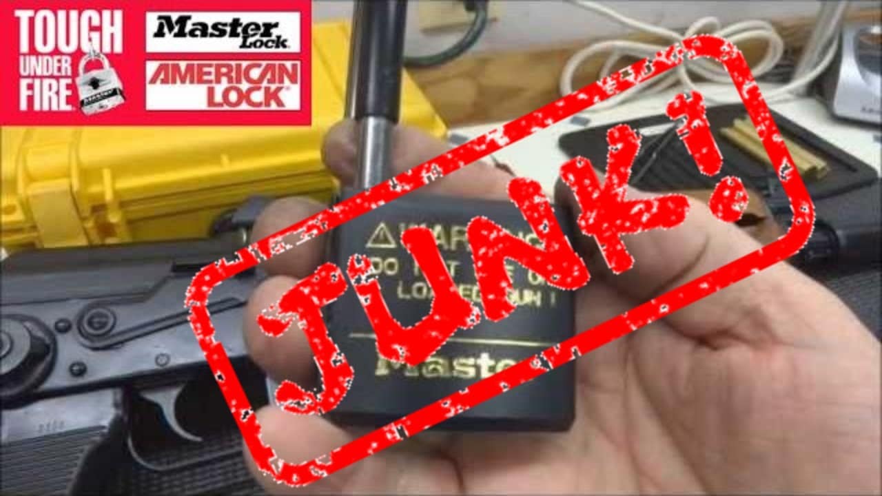 (312) Master 528 Dimple Gun Lock (JUNK!) BosnianBill's LockLab