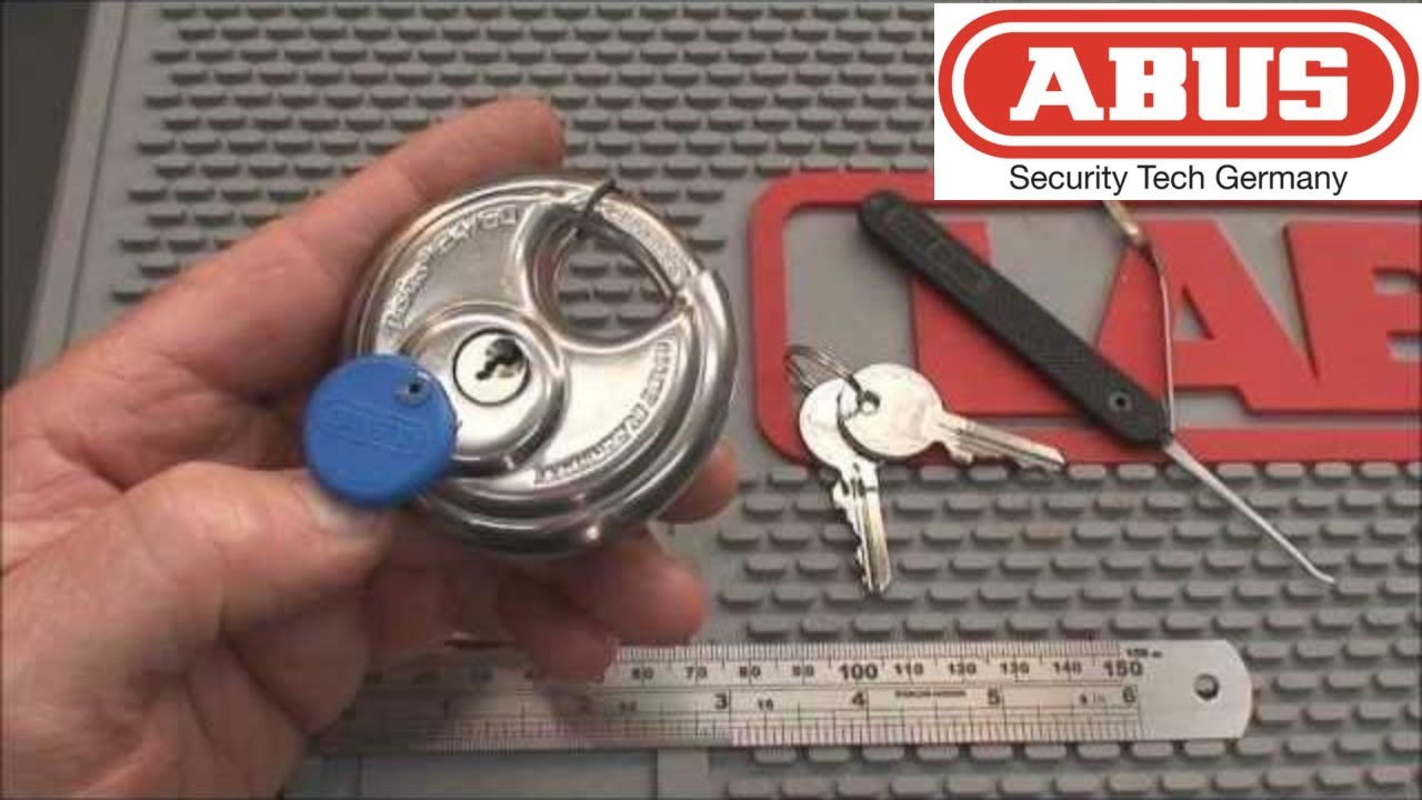 (41) Abus Diskus Model 24/60 Padlock Picked Open – BosnianBill's LockLab