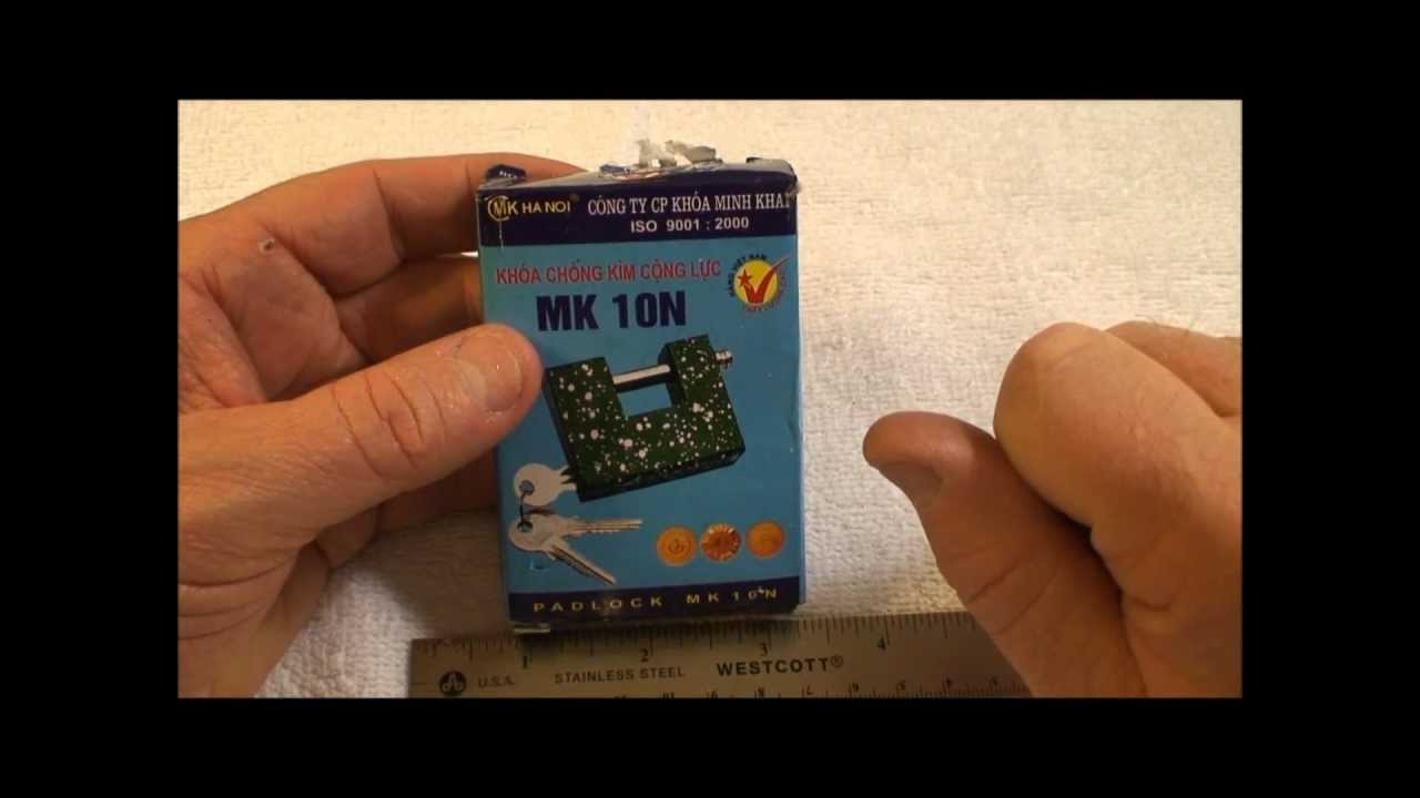 (71) MK Model 10N 70mm Shutter Lock (Vietnamese) Raked, Rocked & Zipped – BosnianBill's LockLab
