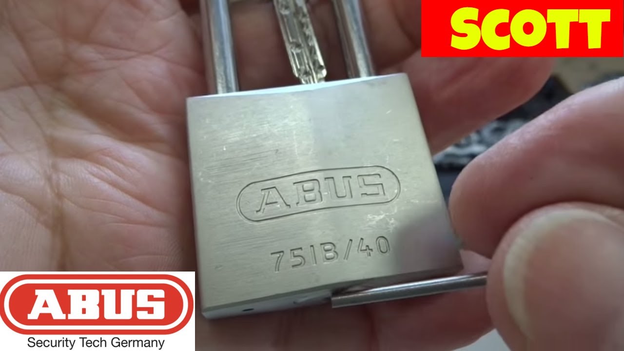 (731) Scott's Abus 75/40 Dimple Lock – BosnianBill's LockLab