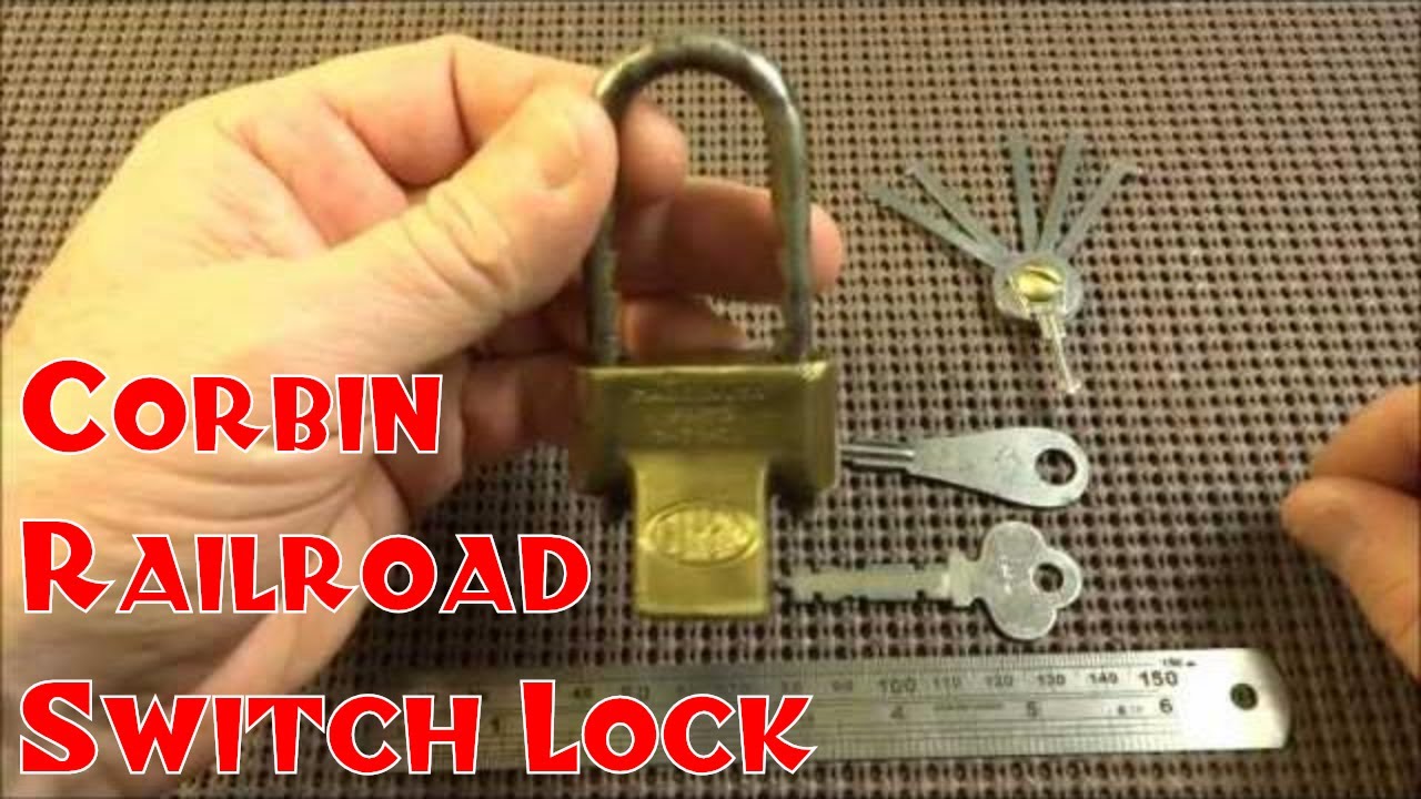 (82) Antique Corbin Railroad Switch Padlock Bypassed – BosnianBill's LockLab