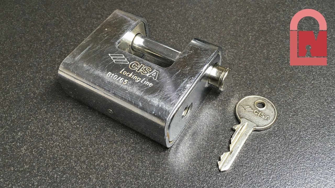 Cisa Locking Line 810/65 Armoured Shutter Lock Picked