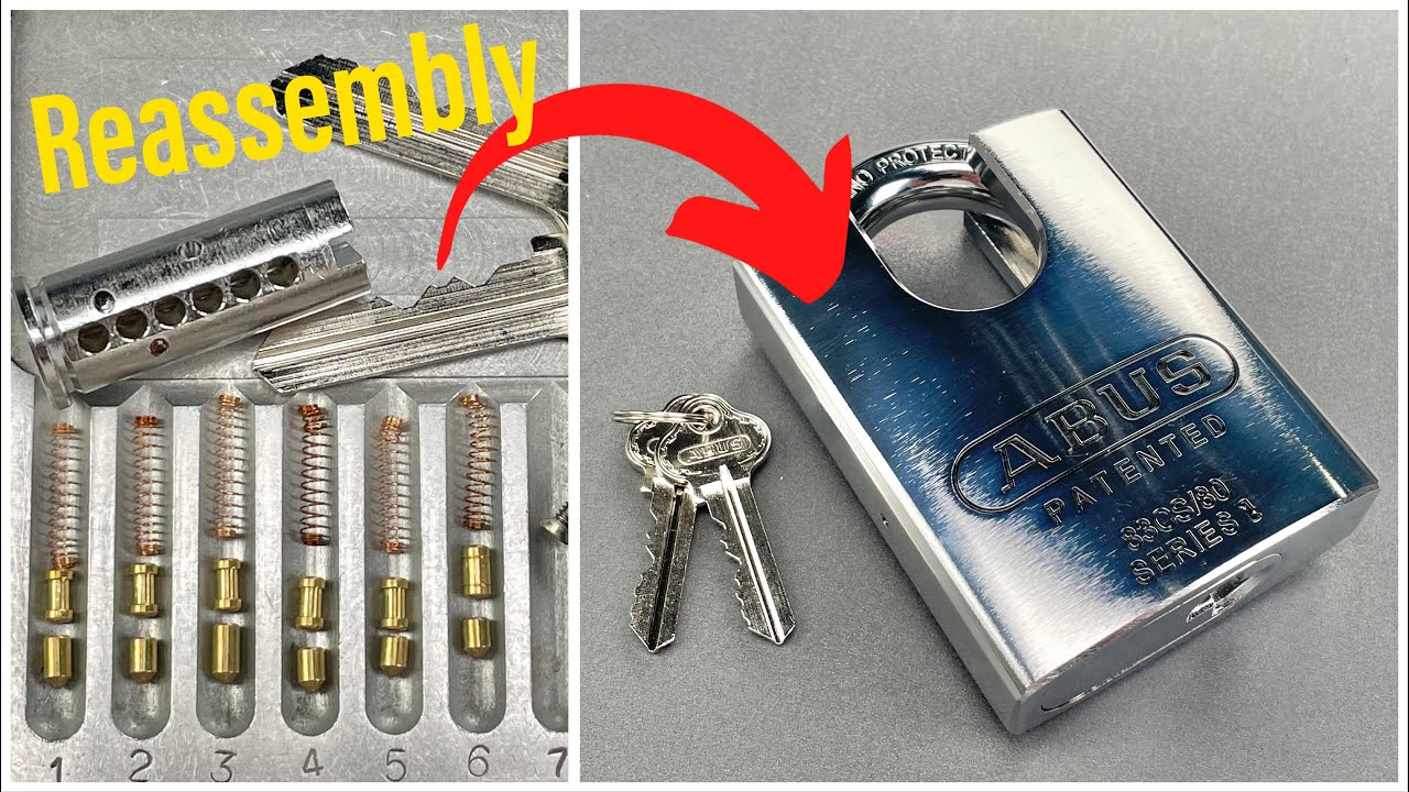 [1349] Reassembling the Abus “Rock” Padlock (83CS/80)