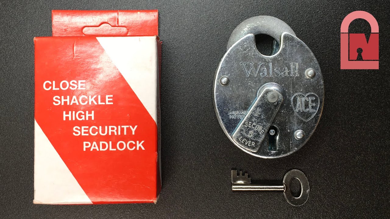 Walsall ACE Lever Padlock Picked – It has False Gates!