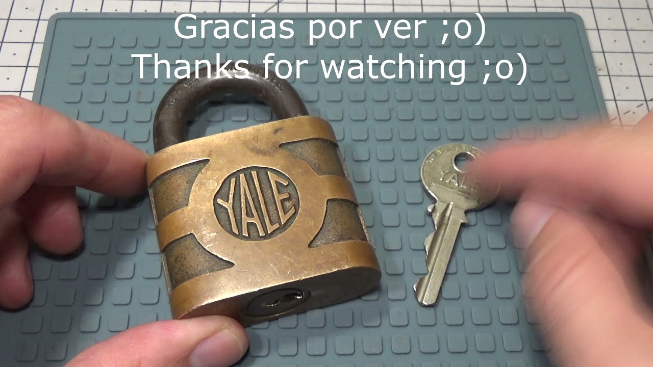 789 FANTÁSTICO CANDADO VINTAGE YALE & TOWE FABRICADO EN ALEMANIA