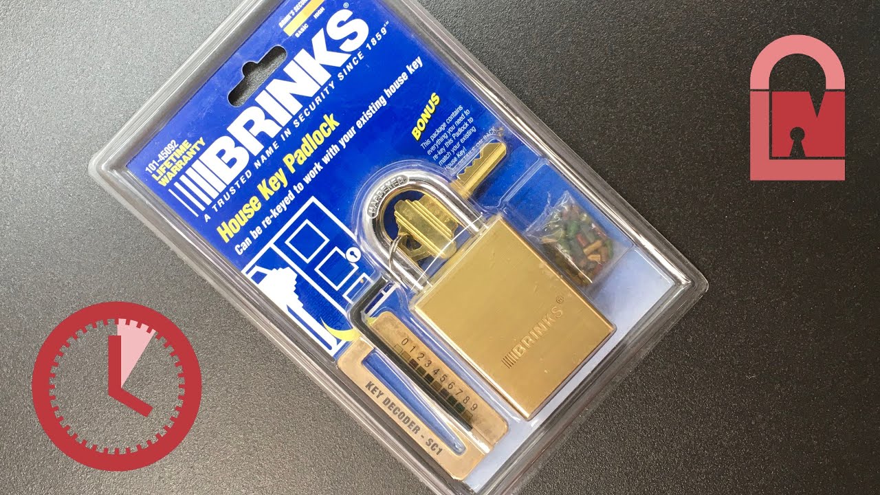 Brinks Max Security House Key Padlock Out of the Box