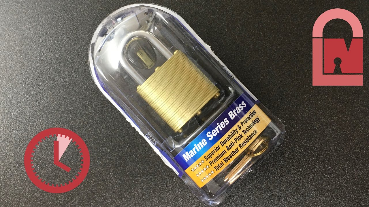 Commando Lock Brass Marine Padlock Picked out of the Pack