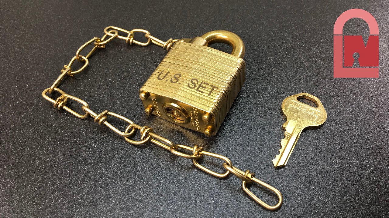 Master Lock US Military Full Brass Padlock Picked