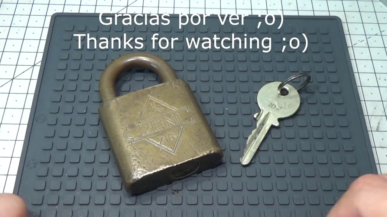 706 ESPECTACULAR CANDADO VINTAGE ZENI Z16, GANZUADO eng sub