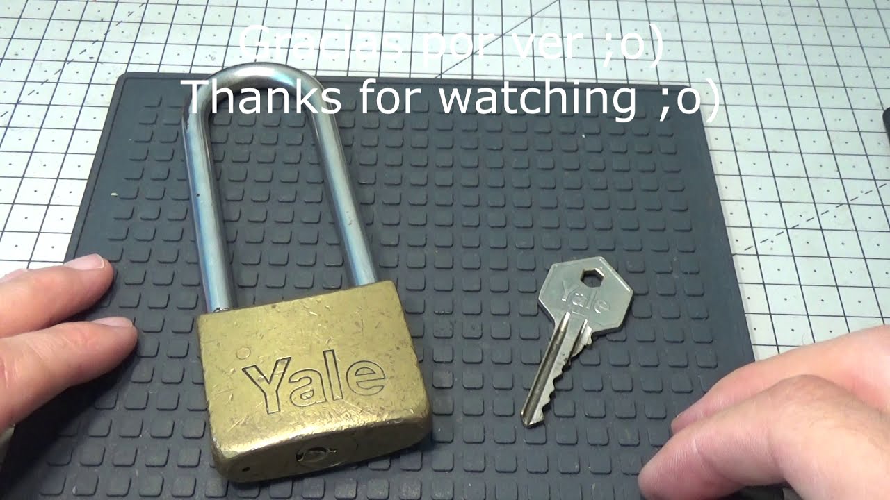 716 CANDADO YALE FABRICADO EN ITALIA GANZUADO eng sub