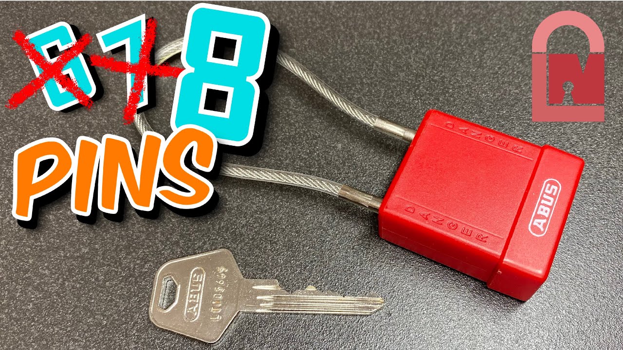 8 Pin ABUS 76/40 LOTO Lock Picked