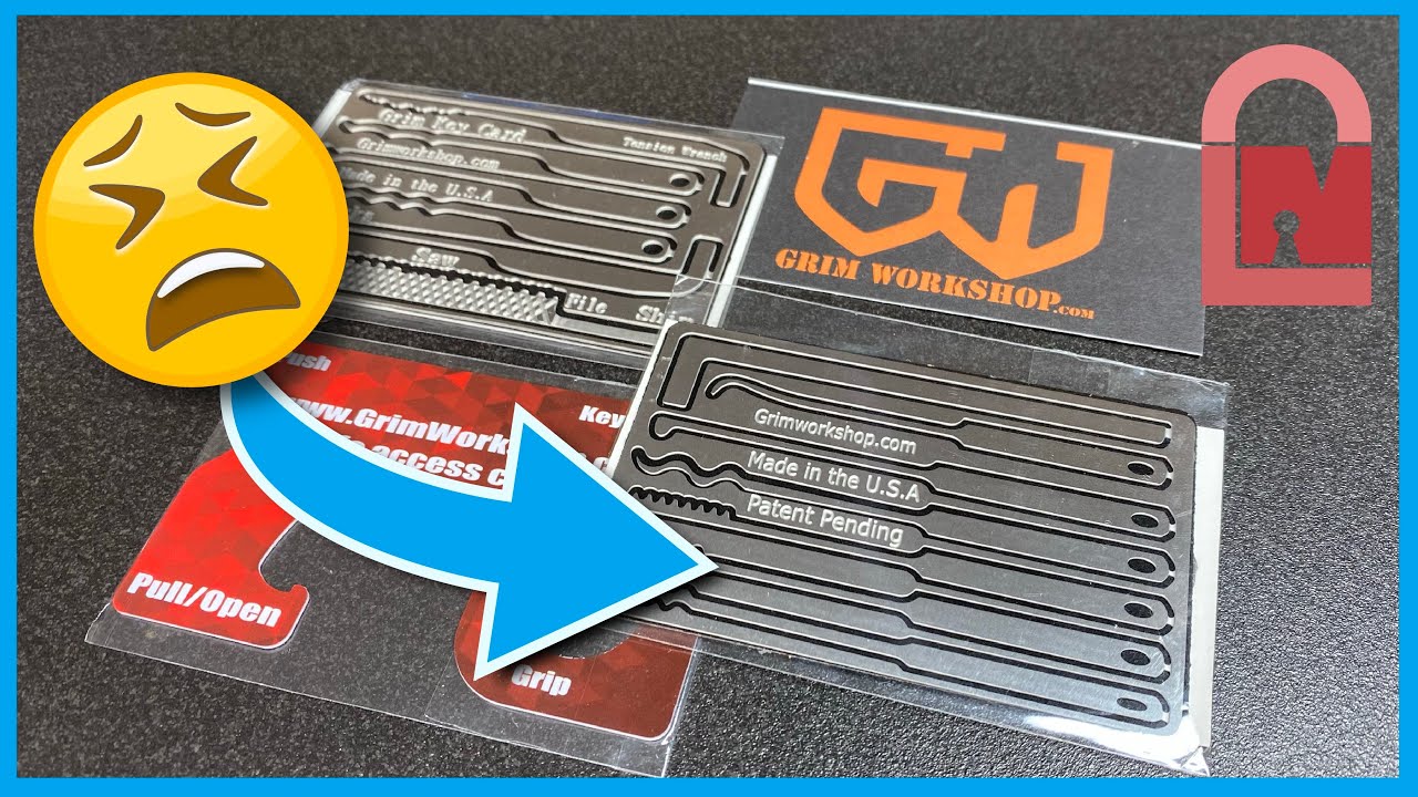 Grim Workshop Lock Pick Credit Card Sets