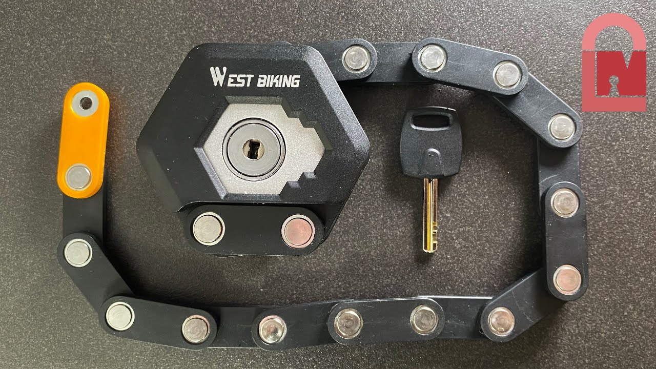 West Biking Folding Bike Lock Picked