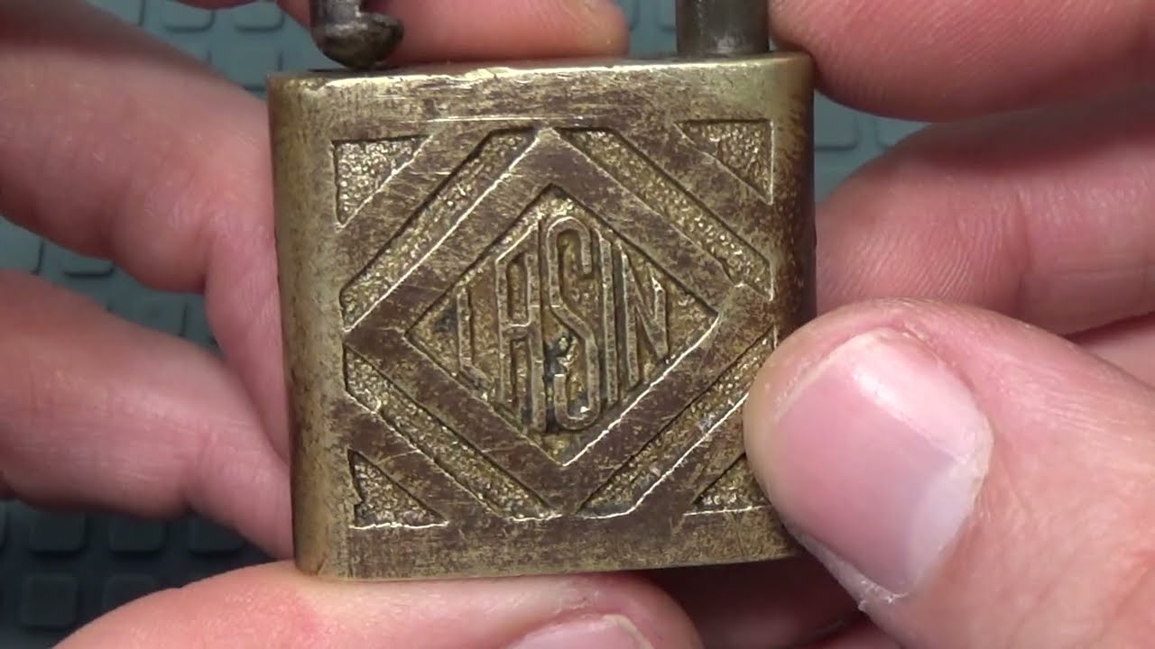 838 BONITO CANDADO VINTAGE MARCA LASIN, GANZUADO sub eng