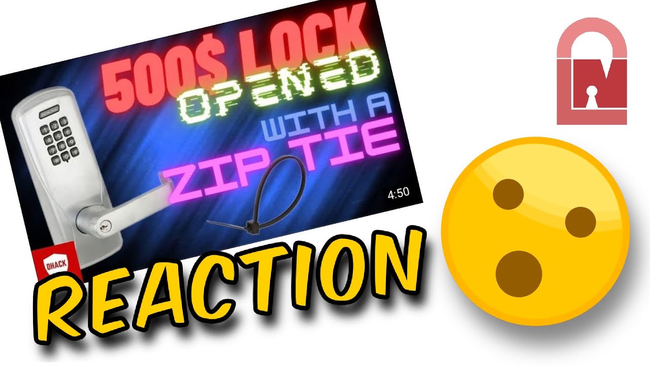 Reaction to Zip Tie Exploit on $500 Lock!