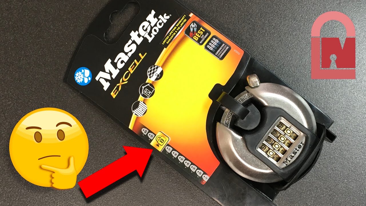 Master Lock M40DNUM Combination Diskus Padlock Decoded Out of the