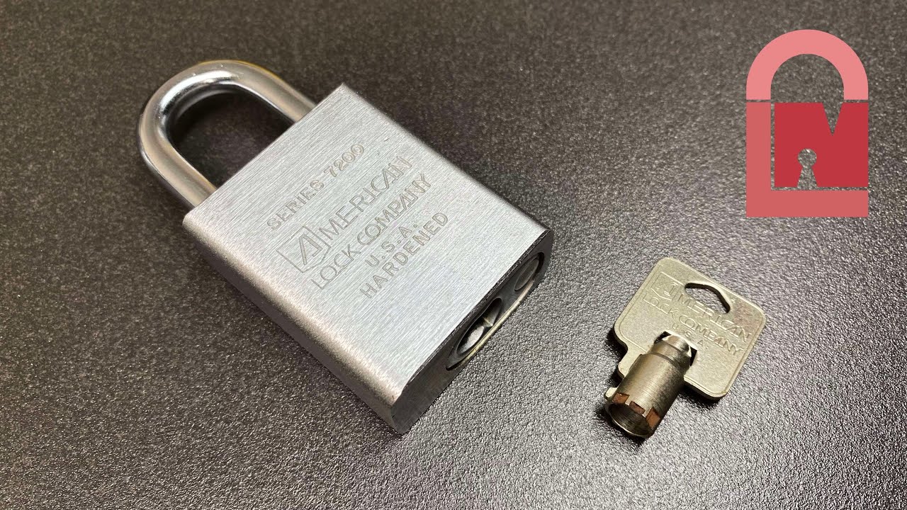 American Lock A7200 High Security Padlock - Keyed Different, 7-Pin, Chrome Plated Steel, Standard Shackle
