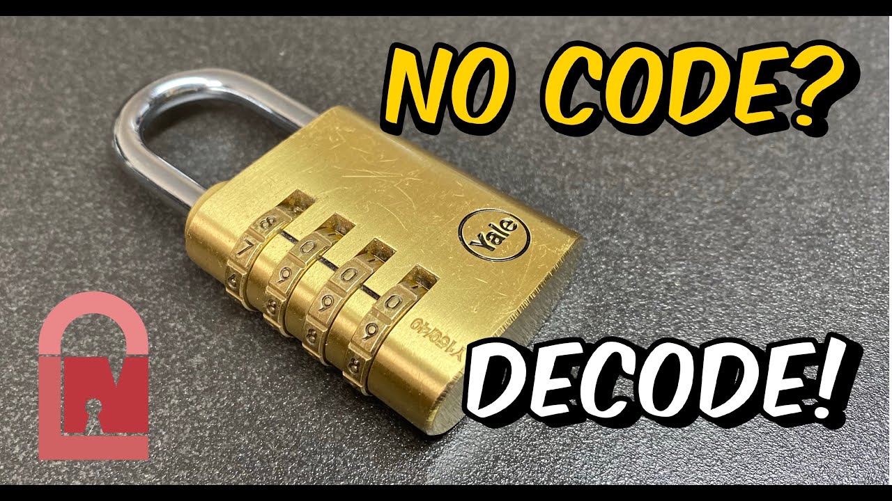 Lost Combination Yale 150/40 Padlock Decoded BosnianBill's LockLab