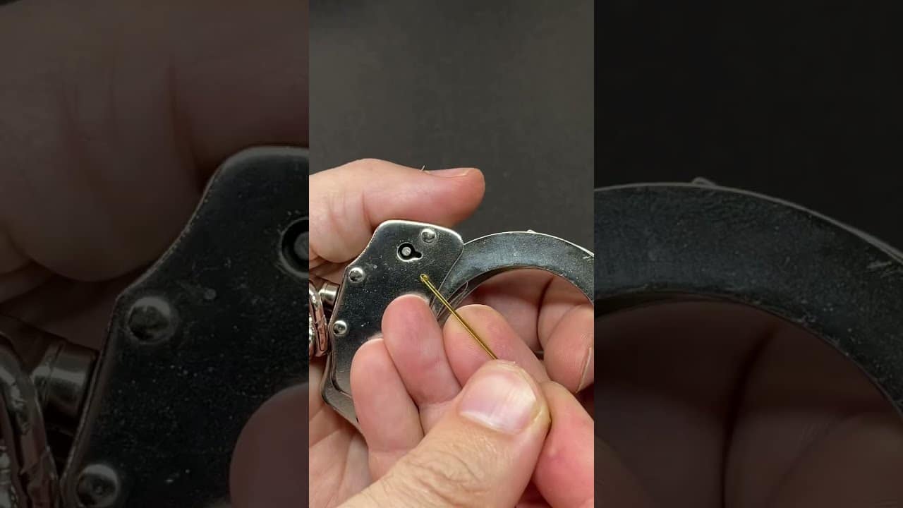 Can you Unlock Handcuffs with a Hair Pin? shorts BosnianBill's LockLab