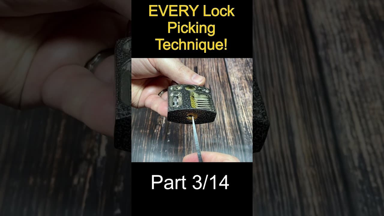 Every Way to Pick a Lock Part 3 #shorts - BosnianBill's LockLab