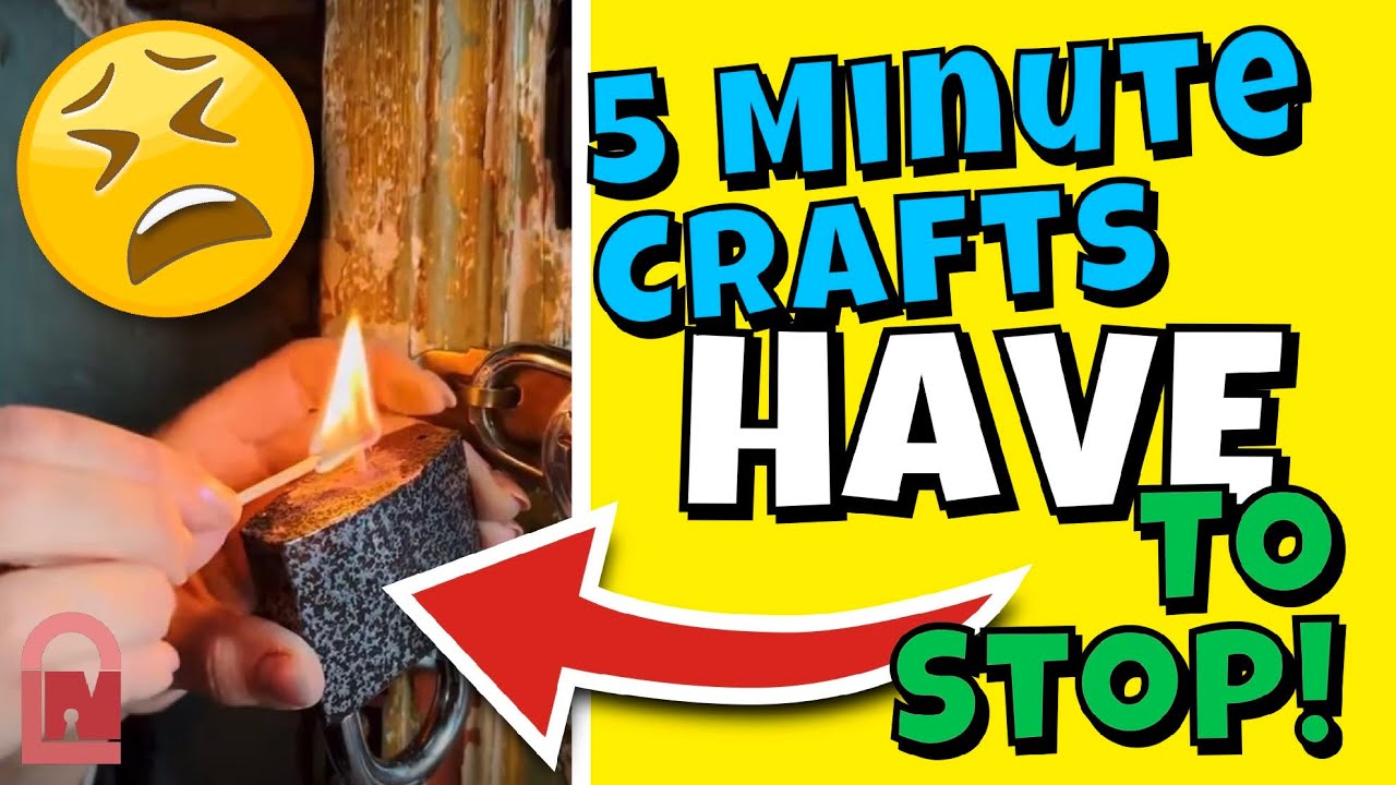 5 Minute Crafts HAVE to Stop! – Lock Picking Edition