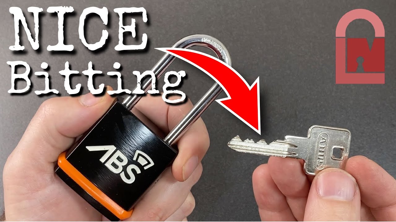 ABUS E60 in ABS Padlock Pick and Gut