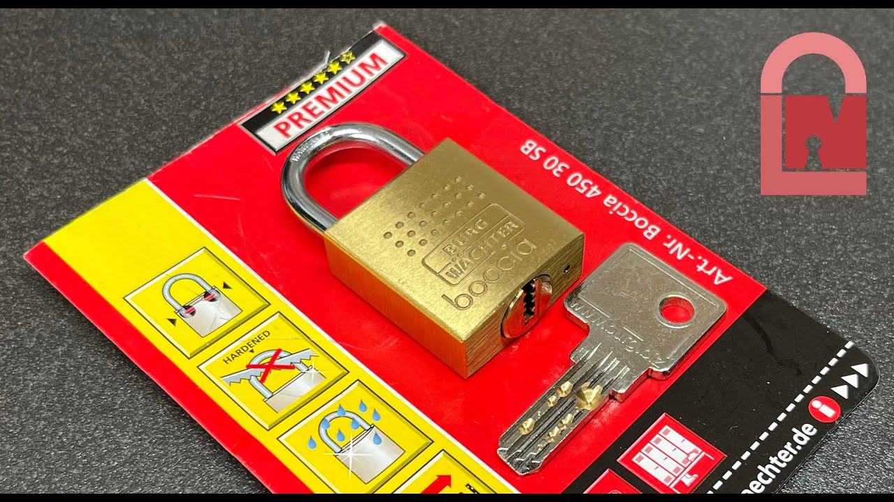 Burg Wachter Boccia Dimple Padlock Picked
