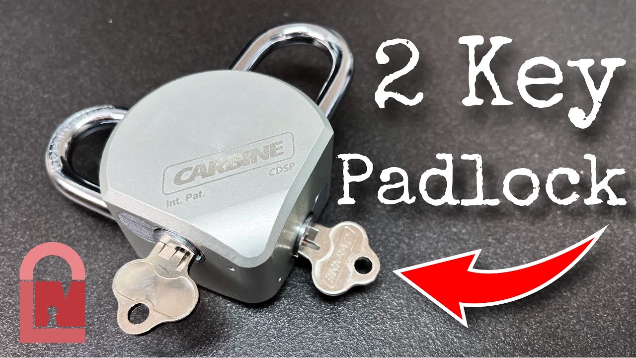 Carbine CDSP double Shackle Double Keyway Padlock Pick and Gut